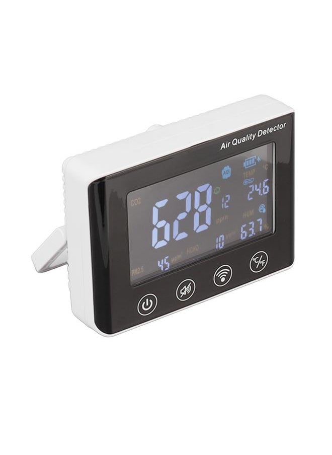 Thoraya - 5W 3.5in LCD CO2 Detector Sound Alarm Wall Mounted USB WIFI Gas Dust PM2.5 Formaldehyde Detection Monitor - Image 1