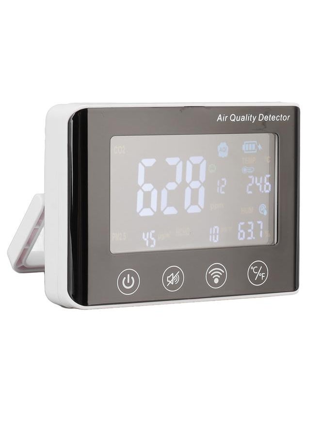 Thoraya - 5W 3.5in LCD CO2 Detector Sound Alarm Wall Mounted USB WIFI Gas Dust PM2.5 Formaldehyde Detection Monitor - Image 1