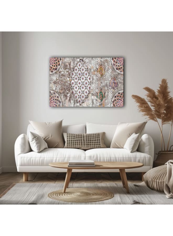 Home Gallery Tiles Provide Pleasing Texture Architectural Canvas Wall Art Printed - Image 1