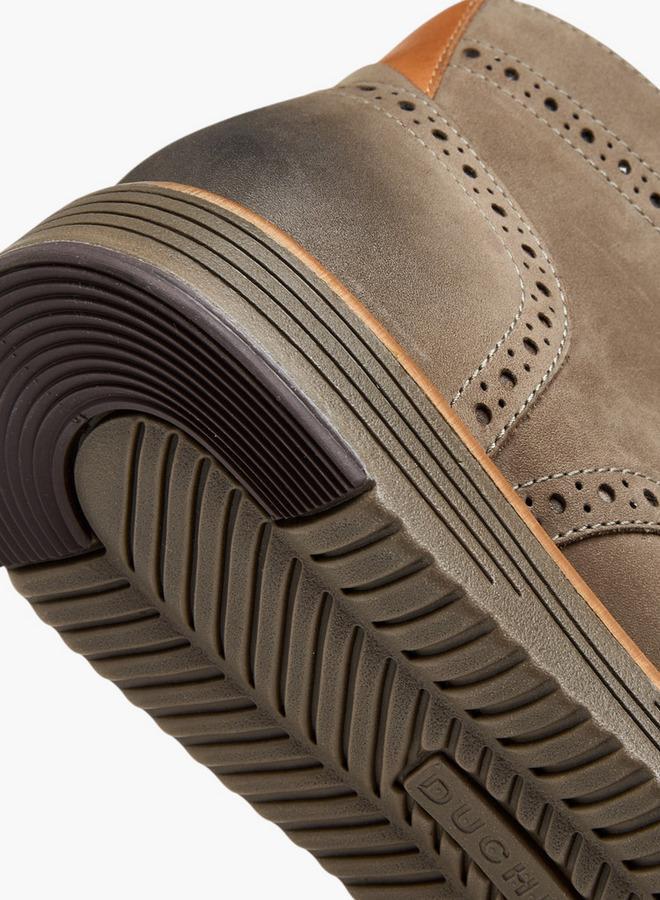 DUCHINI Men's Solid Lace-Up Boots with Pull Tabs - Image 5