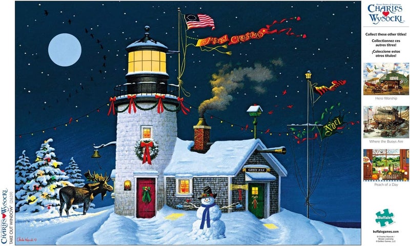 Buffalo Games - Charles Wysocki - Take Out Window - 300 Piece Jigsaw Puzzle for Adults -Challenging Puzzle Perfect for Game Nights - Finished Size is 21.25 x 15.00 - Image 5