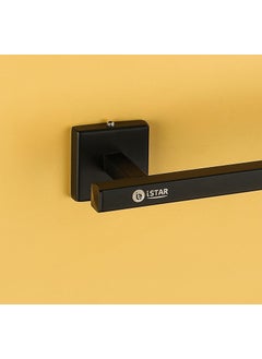 iSTAR iSTAR Stainless Steel Square Towel Stand/Towel Rod/Towel Holder for Bathroom Cloth Hooks Hanger Door Wall Bedroom Bathroom Robe Hooks Rail for Hanging (Antique Black)  - Image 2