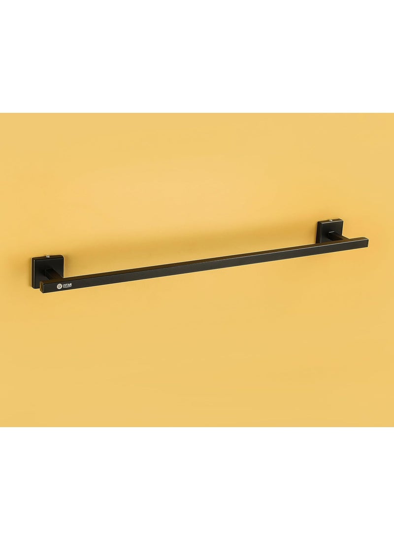 iSTAR iSTAR Stainless Steel Square Towel Stand/Towel Rod/Towel Holder for Bathroom Cloth Hooks Hanger Door Wall Bedroom Bathroom Robe Hooks Rail for Hanging (Antique Black)  - Image 4