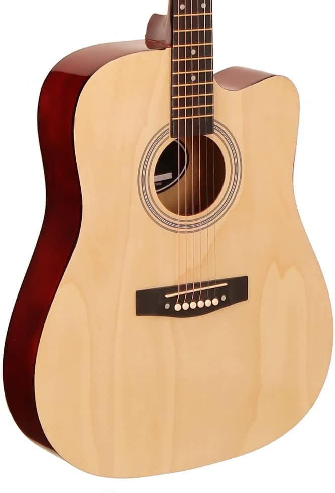 MegArya Acoustic Guitar Combo for Students and Beginners with Bag, Strap, Picks, and Capo - Image 4