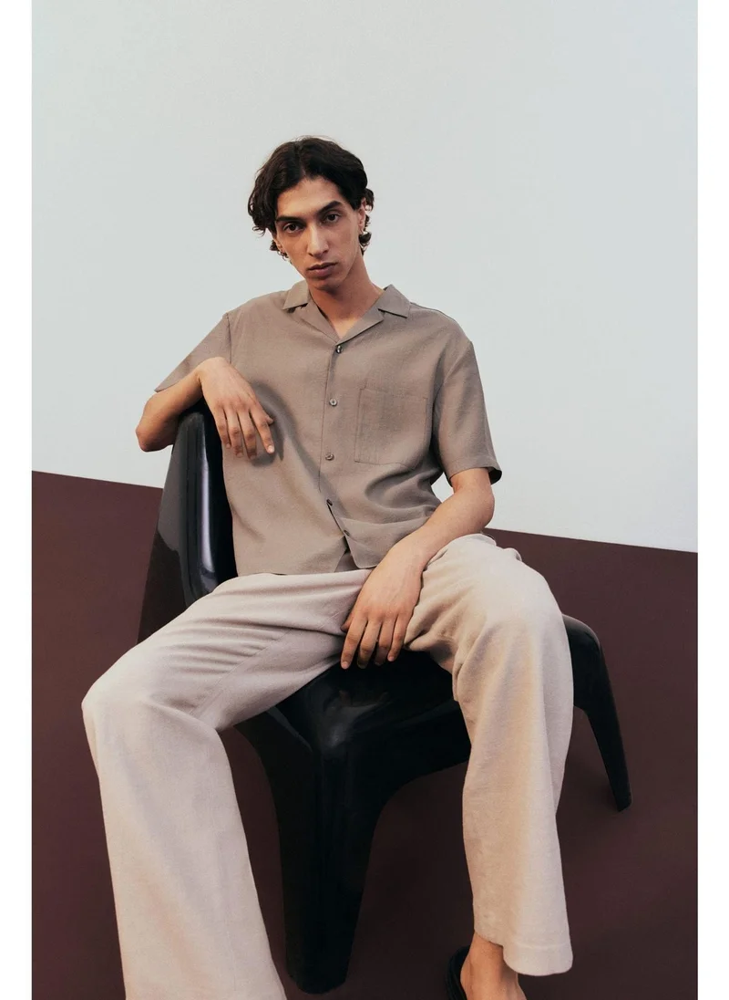 اتش اند ام قميص منتجع فضفاض