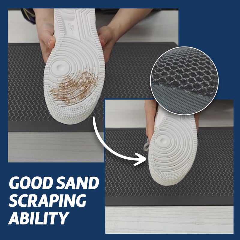 Muddy MatÂ® Mesh Door Mat Heavy-Duty Quick-Dry Floor Mat, Sand & Dirt Trapper for Indoor & Outdoor, Ideal for Entrance, Mudrooms, Patios & Garages, Low-Profile, Non-Slip, Washable â€“ Grey 17"x30"x0.4" - Image 3