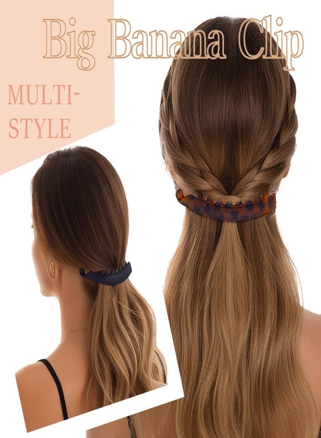 Outyua Banana Clip Large Banana Hair Clips for Women Tortoise Clips for All Hair Types - Image 3