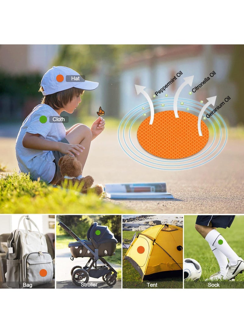 Sweet seven 120 قطعة لاصقات طرد البعوض و30 حزمة أساور - ملصقات طاردة طبيعية للأطفال والبالغين - مثالية للتخييم في الهواء الطلق، السفر، الصيد - Image 3