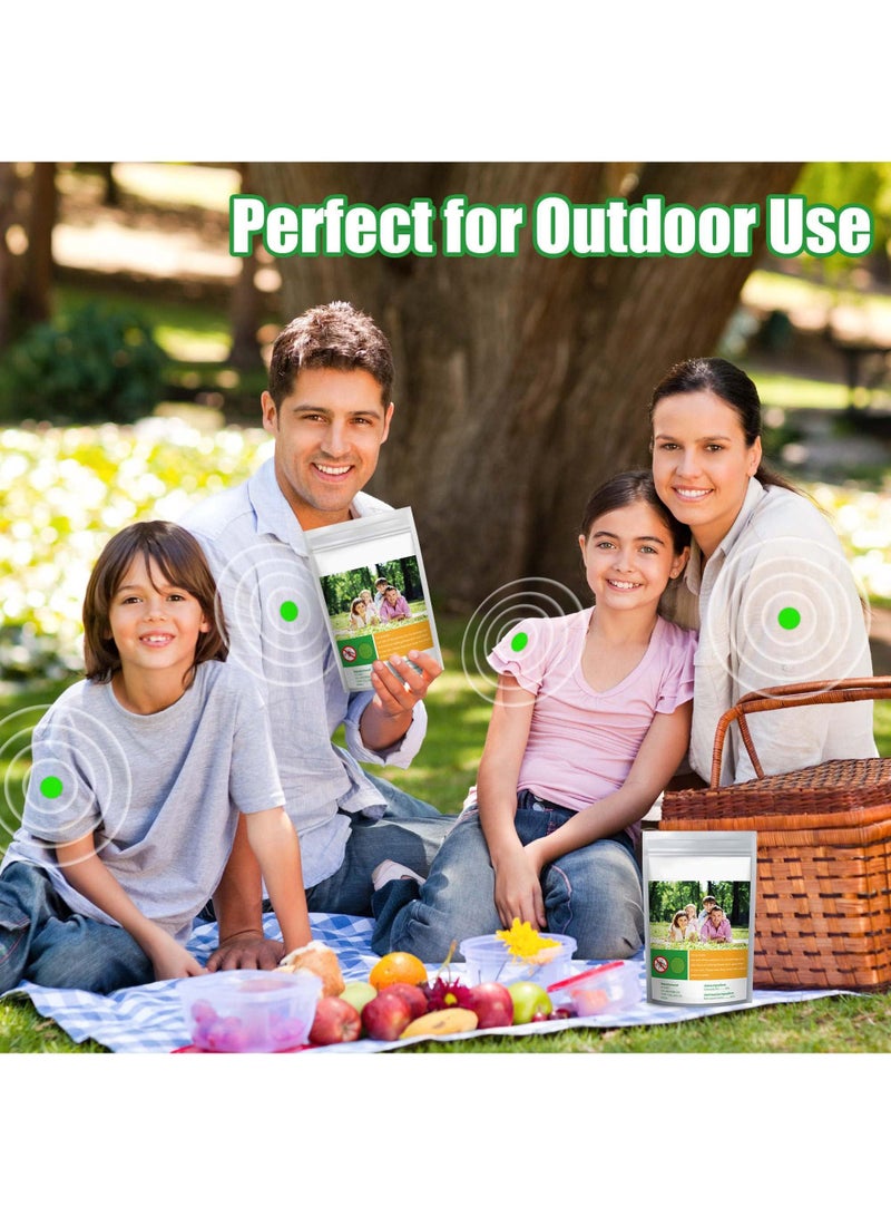 Sweet seven 120 قطعة لاصقات طرد البعوض و30 حزمة أساور - ملصقات طاردة طبيعية للأطفال والبالغين - مثالية للتخييم في الهواء الطلق، السفر، الصيد - Image 5