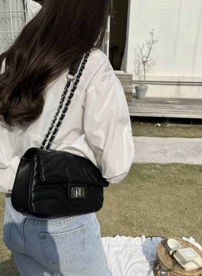 SHABILI Women's Versatile Shoulder Bag, Ladies PU Leather Crossbody Bag Side Bag Sling Bag Carry Bag, Daily Commuting Satchel Bag Handbag Phone Bag Tote Bags Clutch Bag Small Bag for Girls, College Students - Image 5