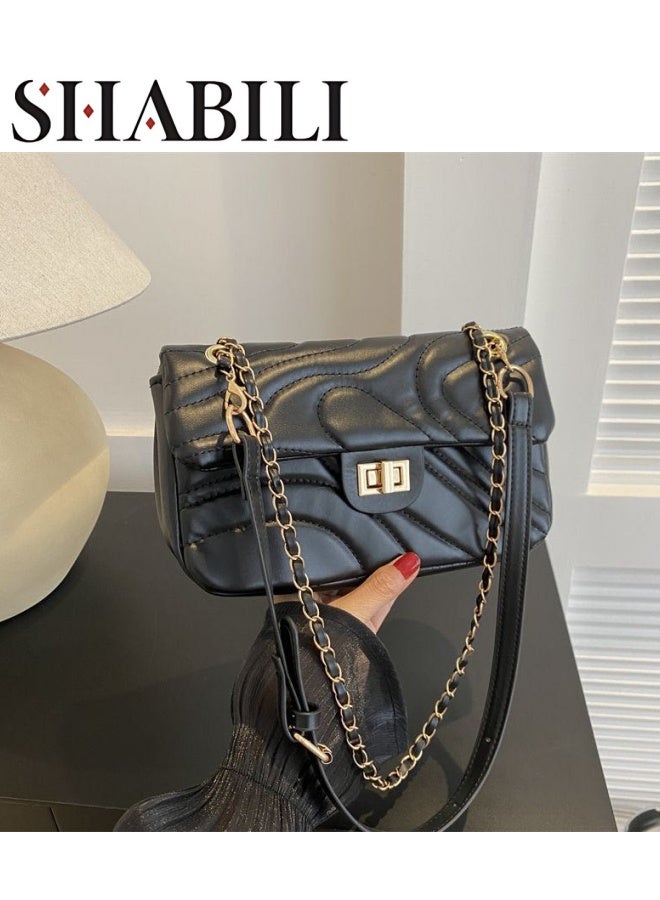 SHABILI Women's Versatile Shoulder Bag, Ladies PU Leather Crossbody Bag Side Bag Sling Bag Carry Bag, Daily Commuting Satchel Bag Handbag Phone Bag Tote Bags Clutch Bag Small Bag for Girls, College Students - Image 2