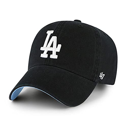 47 Los Angeles Dodgers Ballpark Clean Up Dad Hat Baseball Cap, Black, Blue - Image 5