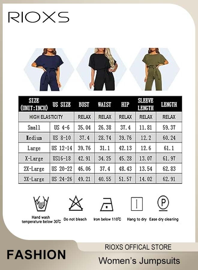 ملابس نسائية غير رسمية، 3/4 من أعلى الأكمام الطويلة والرجلين المستقيمين للملابس الطويلة، مجموعة رومبر مع حزام الخصر، بدلات من قطعة واحدة للحفل ويومى