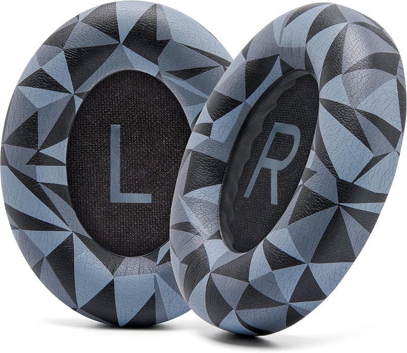 WC Wicked Cushions Upgraded Replacement Ear Pads for Bose 700 Noise Cancelling Headphones (NC700) - Softer PU Leather, Luxurious Memory Foam, Added Thickness, Extra Durable Ear Cushions | (Geo Grey) - Image 1