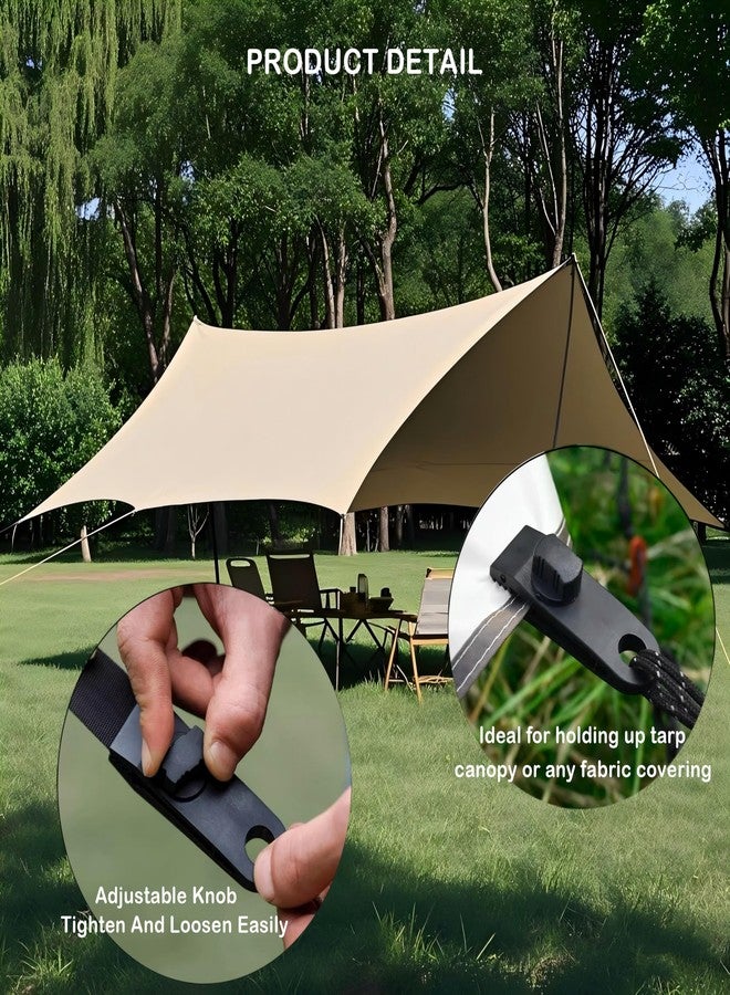 Langaelex 12pcs Heavy Duty Tarp Clips with Lock Grip - Windproof Tent Clamps for Camping, Canopies, Pool Covers, Reusable Multi-Purpose Clips - Image 5