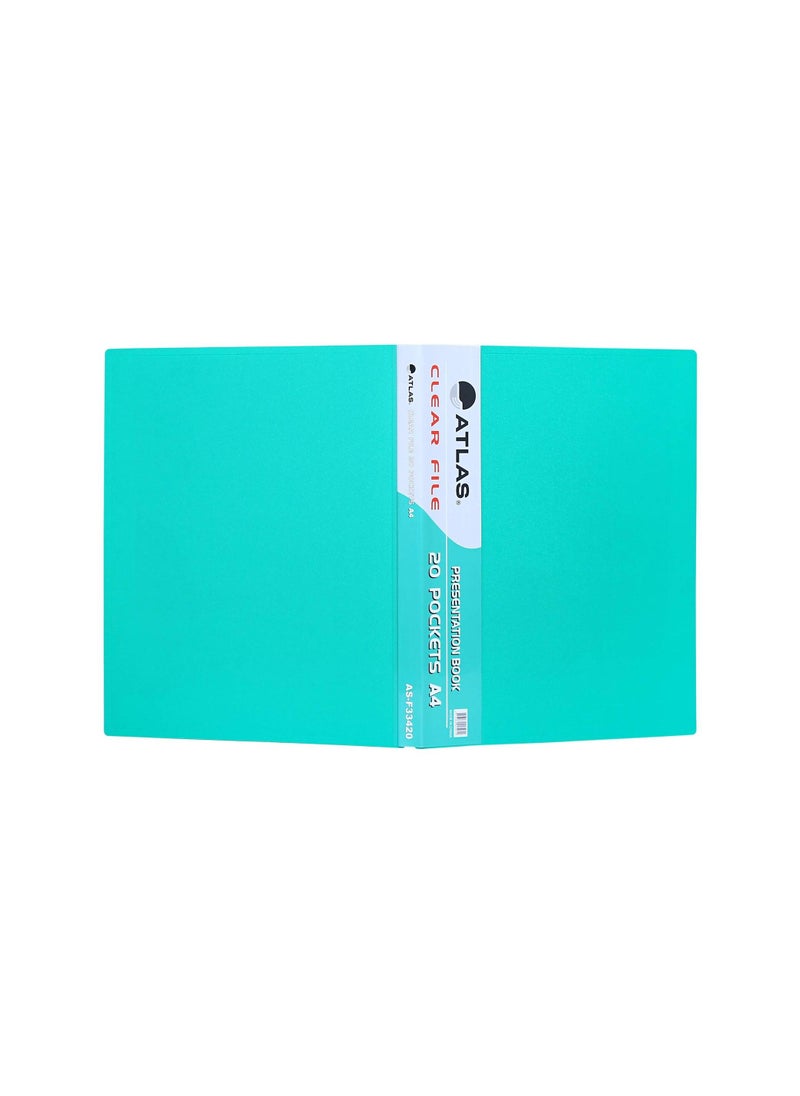 ATLAS - 20-Pocket Display Book Assorted Colours - Image 1