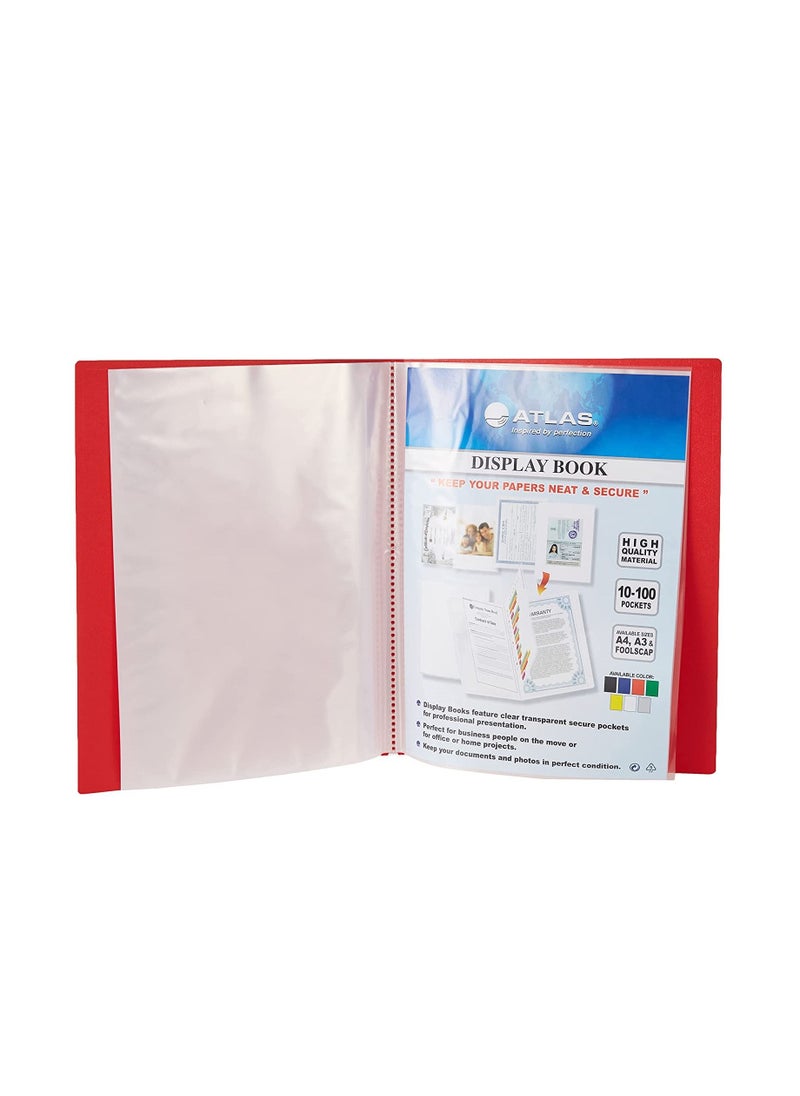 ATLAS - 20-Pocket Display Book Assorted Colours - Image 1