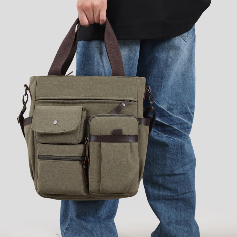 Trendy Cool Fashion All-Match Men'S Shoulder Bag Super Large Capacity Portable Waterproof Crossbody Bag - Image 3