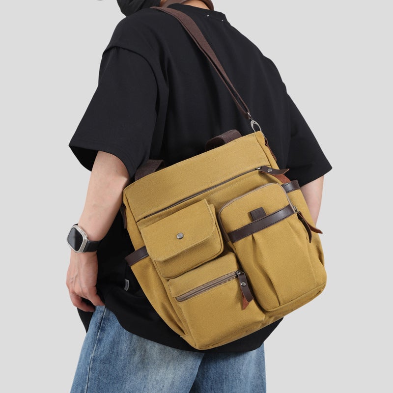 Trendy Cool Fashion All-Match Men'S Shoulder Bag Super Large Capacity Portable Waterproof Crossbody Bag - Image 2