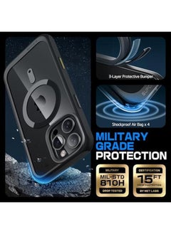 SupCase For Iphone 16 Pro Case With Camera Control Capture Button Unicorn Beetle Mag Compatible With Magsafe Slim Protective Magnetic Phone Case For Iphone 16 Pro 6.3'' 2024 Black  - Image 4