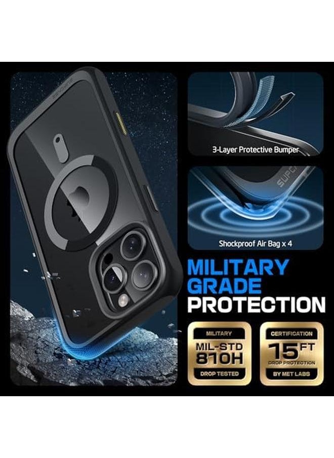 SupCase - For Iphone 16 Pro Case With Camera Control Capture Button Unicorn Beetle Mag Compatible With Magsafe Slim Protective Magnetic Phone Case For Iphone 16 Pro 6.3'' 2024 Black - Image 1