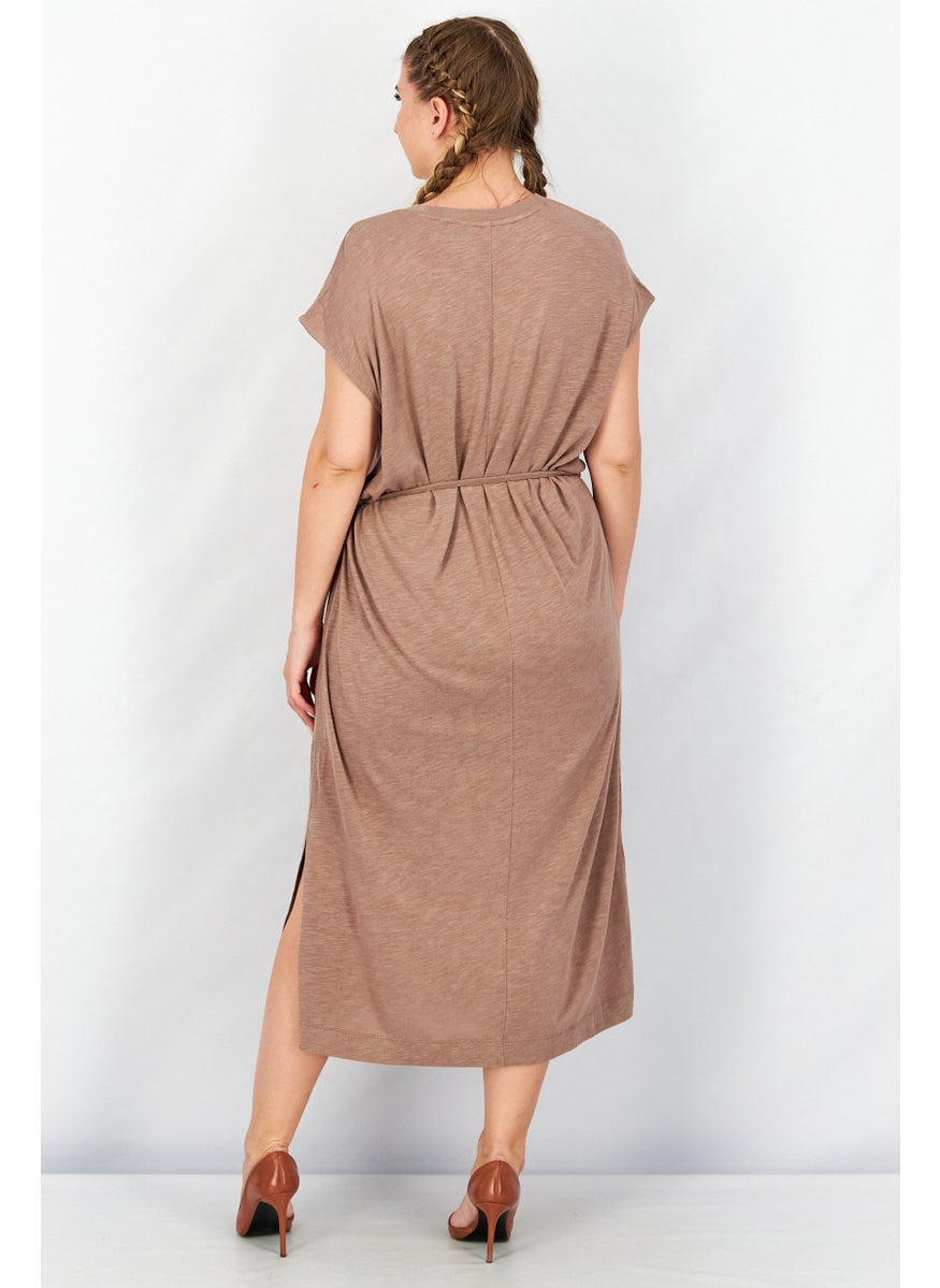 Splendid Women Heather Midi Dress, Ash  - Image 3