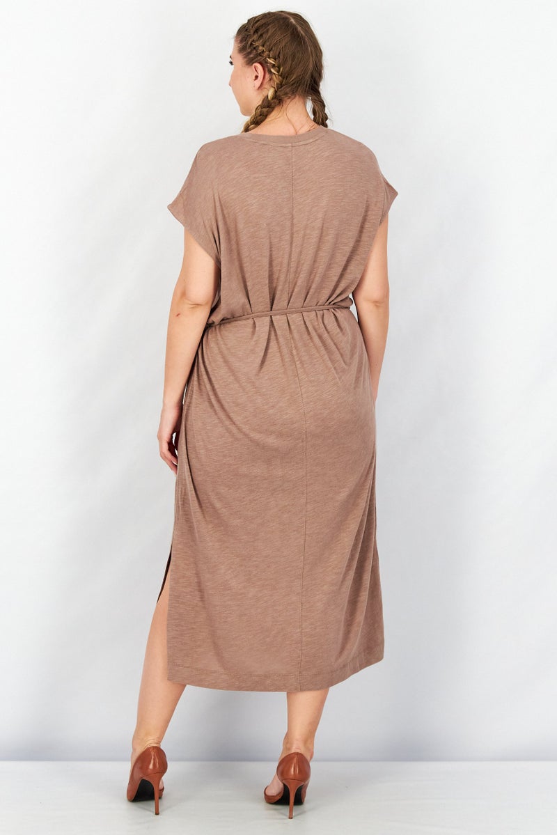 Splendid Women Heather Midi Dress, Ash - Image 3