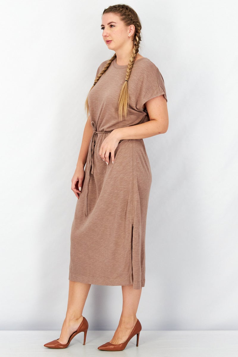 Splendid Women Heather Midi Dress, Ash - Image 2