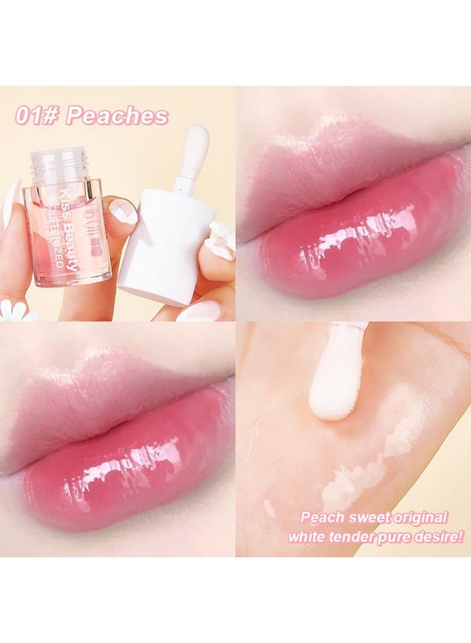 Alisesun 3 Pcs Fruity Plumping Lip Oil Moisturizing Hydrating Lip Care Hydrating Lip Gloss Tinted Lip Balm Long Lasting & Nourishing Lip Glow Oil Nonsticky Fresh Texture - Image 4