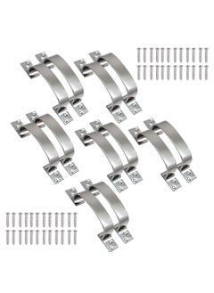 Duravel Duravel Aluminium Cabinet Pull Handle with Mounting Screws, Silver Pack-Of 12  - Image 1