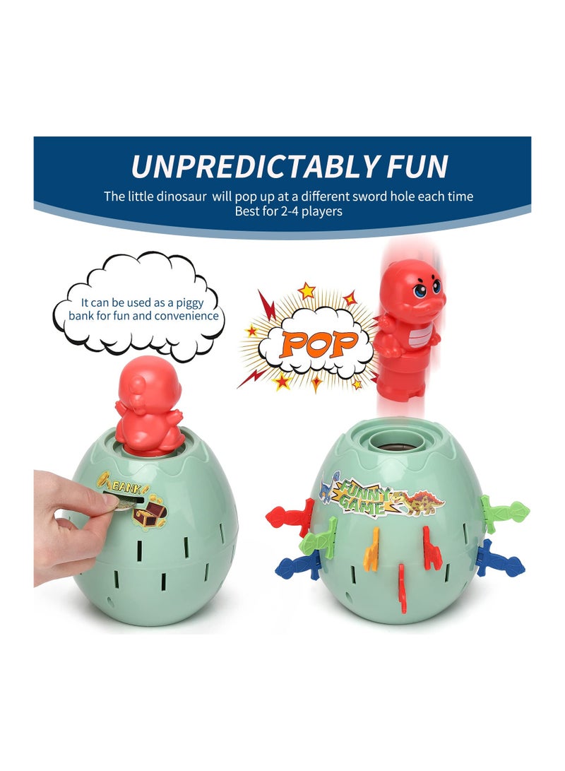 SYOSI Pop Up Kids Game, Dinosaur Action Board Game Family Fun Activity Preschool Children's Game Classic Board Game Toddler Action Game or 3 4 5 6 7 8 9 10 11 Year Old Boys Girls Children Toddlers - Image 3