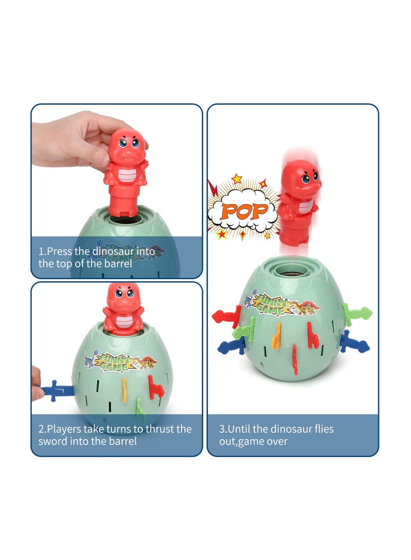 SYOSI Pop Up Kids Game, Dinosaur Action Board Game Family Fun Activity Preschool Children's Game Classic Board Game Toddler Action Game or 3 4 5 6 7 8 9 10 11 Year Old Boys Girls Children Toddlers - Image 2
