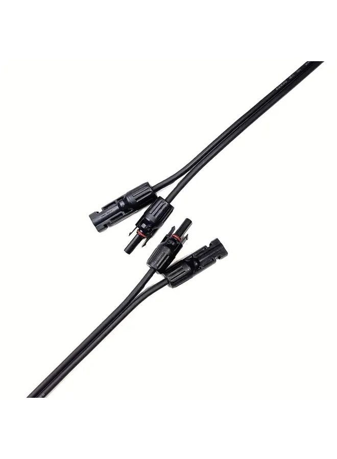 Twisted Pair Solar Extension Cable 2x4mm² 3.3FT Standard Connectors For Home Garden RV - Image 1