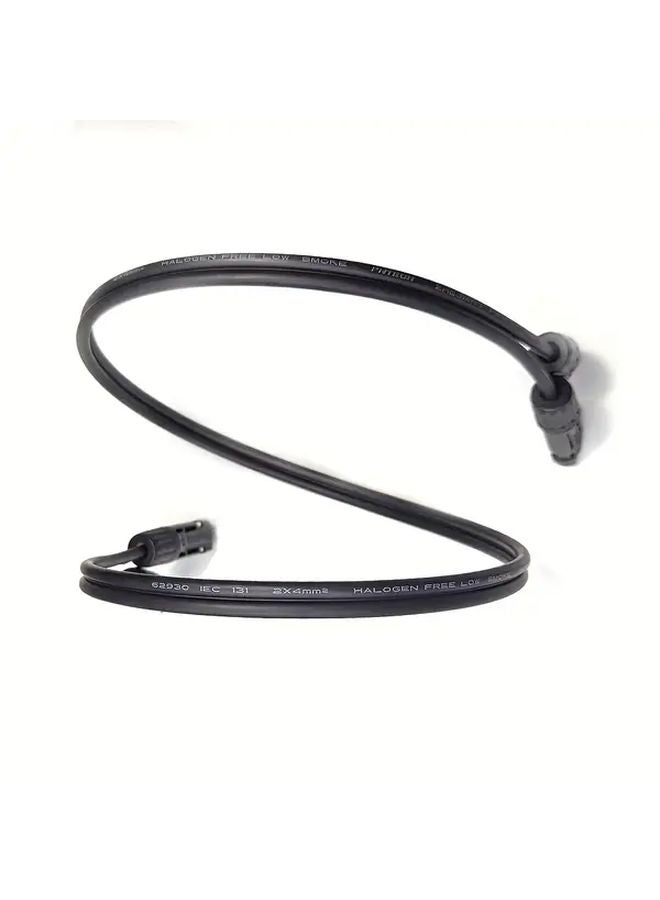 Twisted Pair Solar Extension Cable 2x4mm² 3.3FT Standard Connectors For Home Garden RV - Image 2