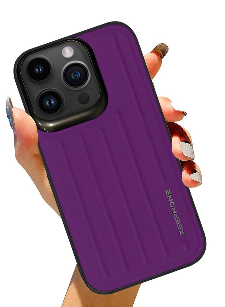 KeepHone iPhone 14 Pro Case Shockproof Heavy Duty Cover Full Body Protection Trunk Series 6.1 inch Purple  - Image 5