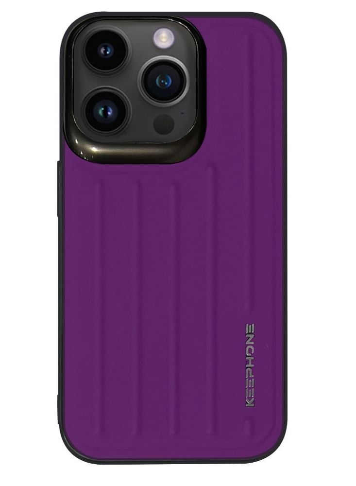 KeepHone iPhone 14 Pro Case Shockproof Heavy Duty Cover Full Body Protection Trunk Series 6.1 inch Purple  - Image 1