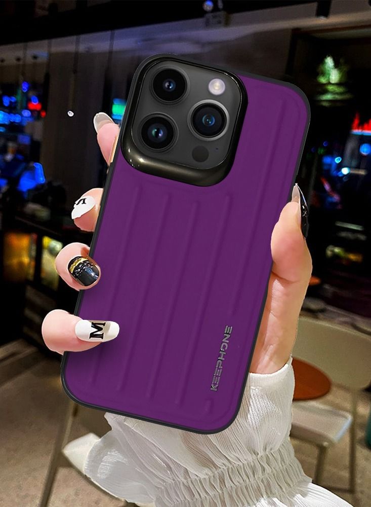 KeepHone iPhone 14 Pro Case Shockproof Heavy Duty Cover Full Body Protection Trunk Series 6.1 inch Purple  - Image 4