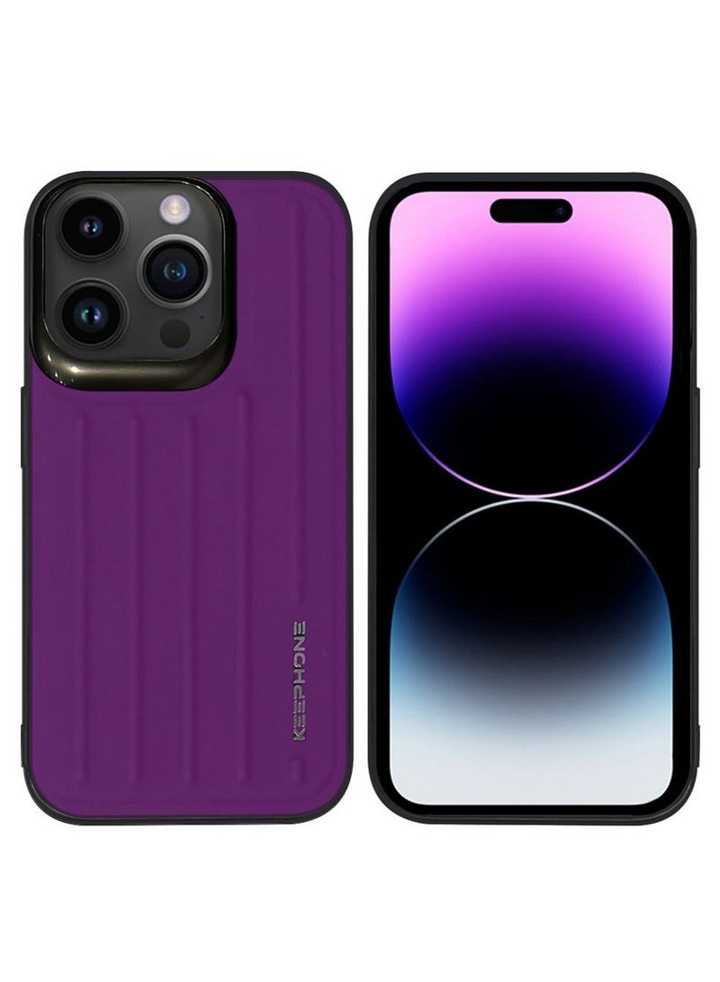KeepHone iPhone 14 Pro Case Shockproof Heavy Duty Cover Full Body Protection Trunk Series 6.1 inch Purple  - Image 3