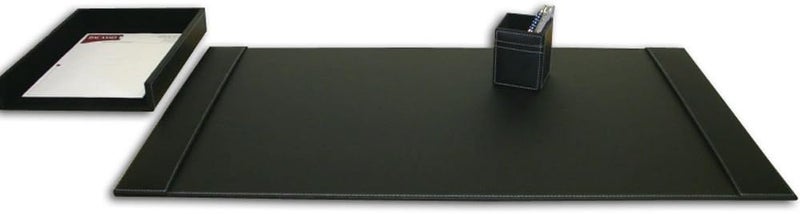 Dacasso مجموعة مكتب دكاسو الجلد الأسود الريفي 3 قطع - Image 1