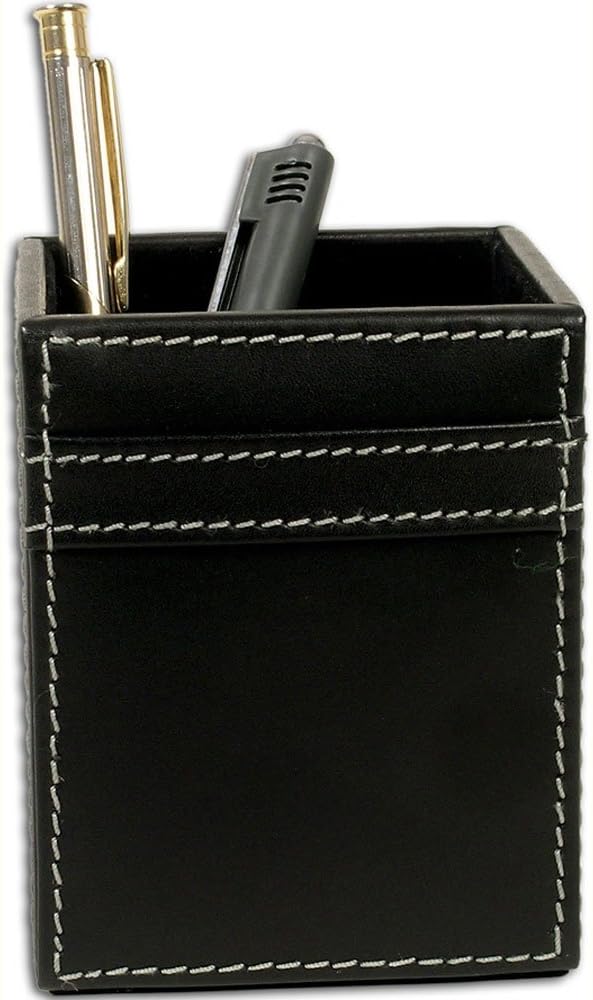 Dacasso مجموعة مكتب دكاسو الجلد الأسود الريفي 3 قطع - Image 4