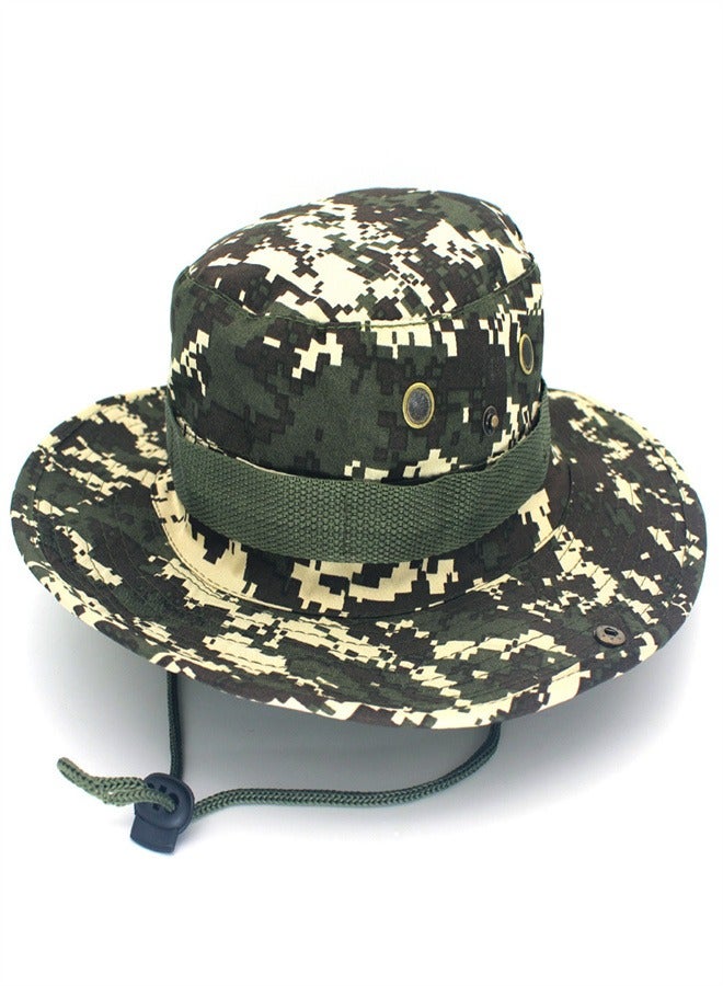 Loquat Outdoor Camping Camo Sunscreen Hat - Image 1
