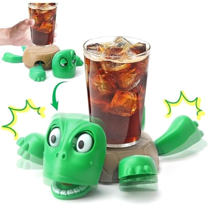 ليموس حامل أكواب على شكل سلحفاة مضحكة لطاولة القهوة، حامل مشروبات على شكل حيوان لطيف للمكتب والمنزل والأطفال والبالغين، حامل أكواب لطاولة القهوة، الإمارات العربية المتحدة - Image 1