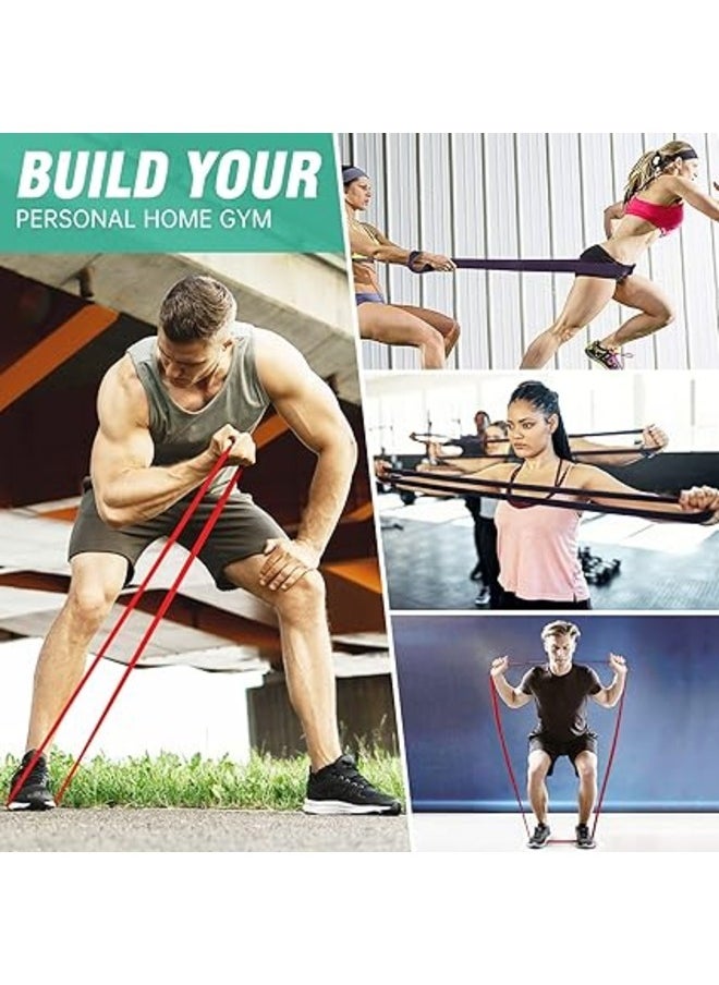Lordex Resistance Bands for Legs and Butt, Exercise Bands Set Booty Bands Workout Bands Hip Bands Wide Sports Fitness Bands Stretch Resistance Loops Band Anti Slip Elastic  - Image 5