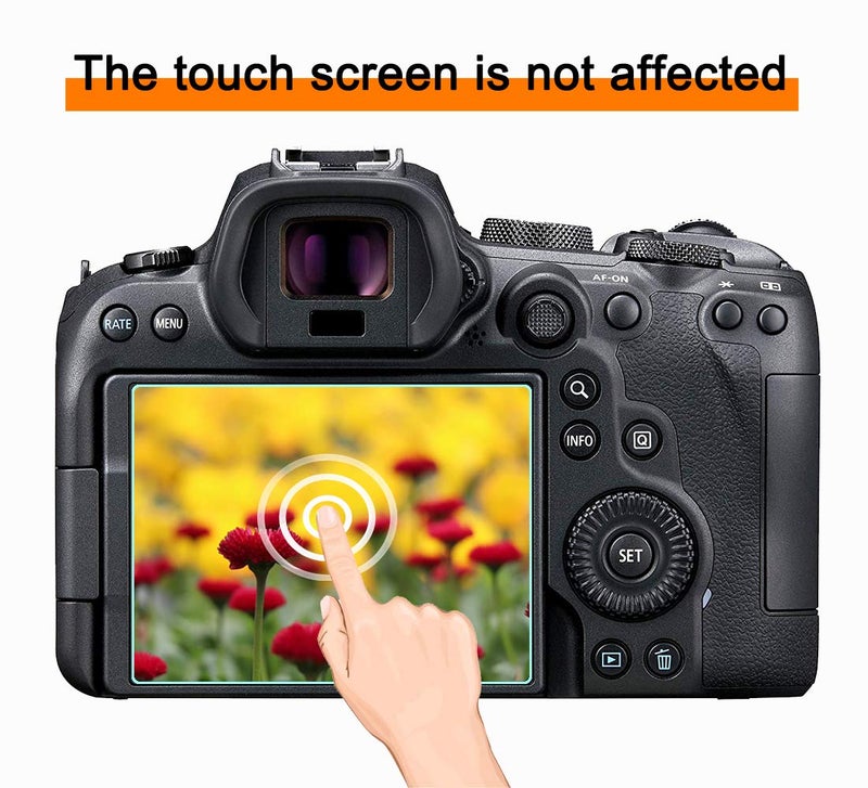 YRTIYO XH1 Screen Protector Compatible for Fujifilm X-H1 Top & LCD Screen [2+2Pack], WH1916 Tempered Glass Anti-Bubble Anti-Dust Anti-Scrach - Image 4
