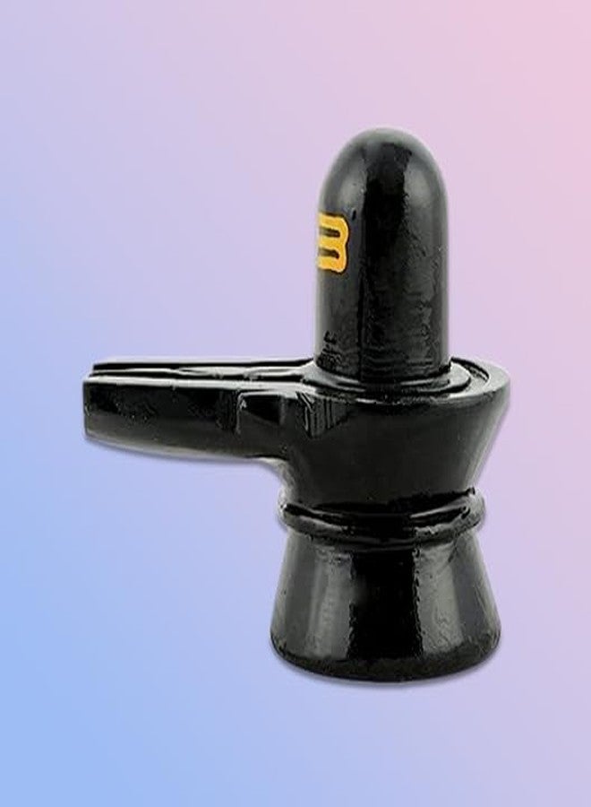 A & S VENTURES Marble Stone Shiva Lingam Shiv Ling Idol Murti for Daily Pooja Black, Shiva Jalabhishek Sawaan Shivratri Special (Pack of 1) - Image 2