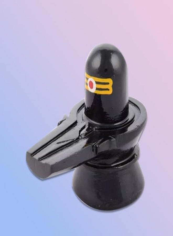 A & S VENTURES Marble Stone Shiva Lingam Shiv Ling Idol Murti for Daily Pooja Black, Shiva Jalabhishek Sawaan Shivratri Special (Pack of 1) - Image 4