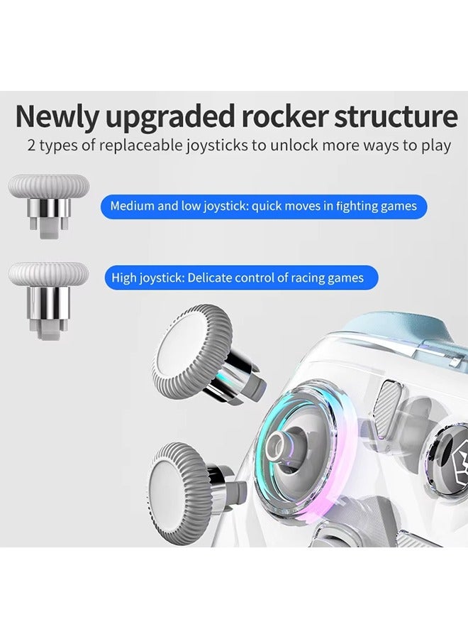 AOLION K10 Gaming Controller With Charging Dock, RGB Wireless Gamepad Hall Effect Joystick Trigger For Nintendo Switch/PC/Phone,1000Hz Polling - Image 3