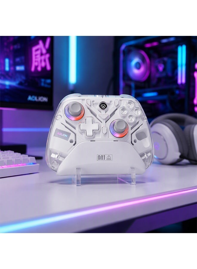 AOLION K10 Game Controller With Charging Dock, Bluetooth Controller with Hall Triggers ,RGB Light,for PC/Switch/iOS/Android - Image 3