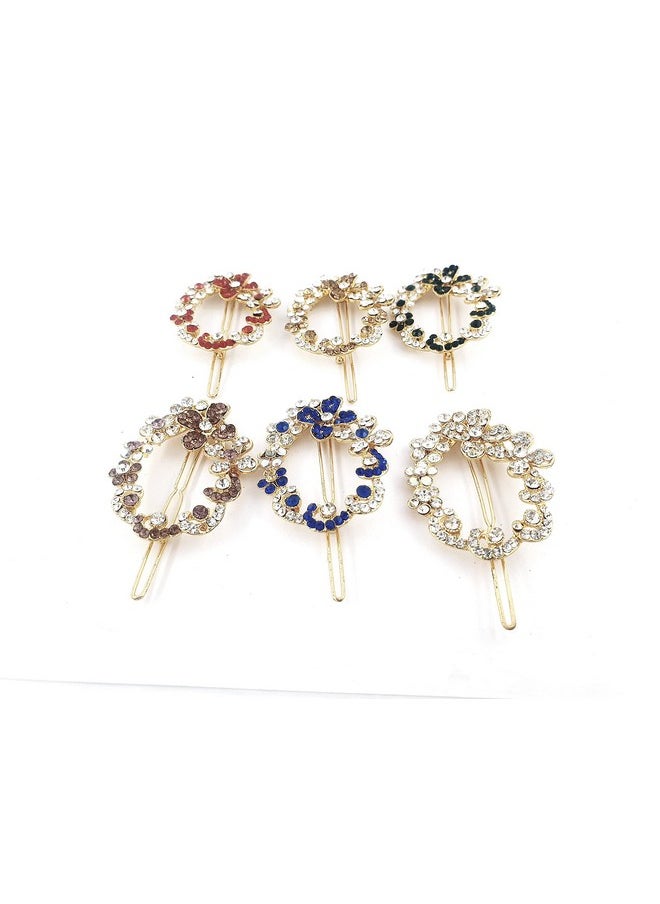 DHAVESAI - Dhavesai m.c.i multi design hair clips,hair accessories for girls and women small size pack of 6 (multi colour and design as per availability) - Image 1