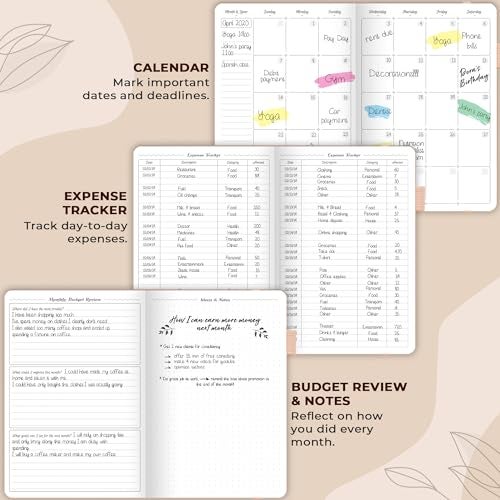 GoGirl Budget Planner – Monthly Financial Planner Organizer Budget Book. Expense Tracker Notebook Journal to Control Money, Compact (Rose Gold) - Image 5